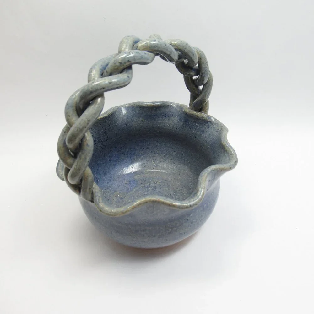 Braided Handle Ragsdale Pottery Basket
